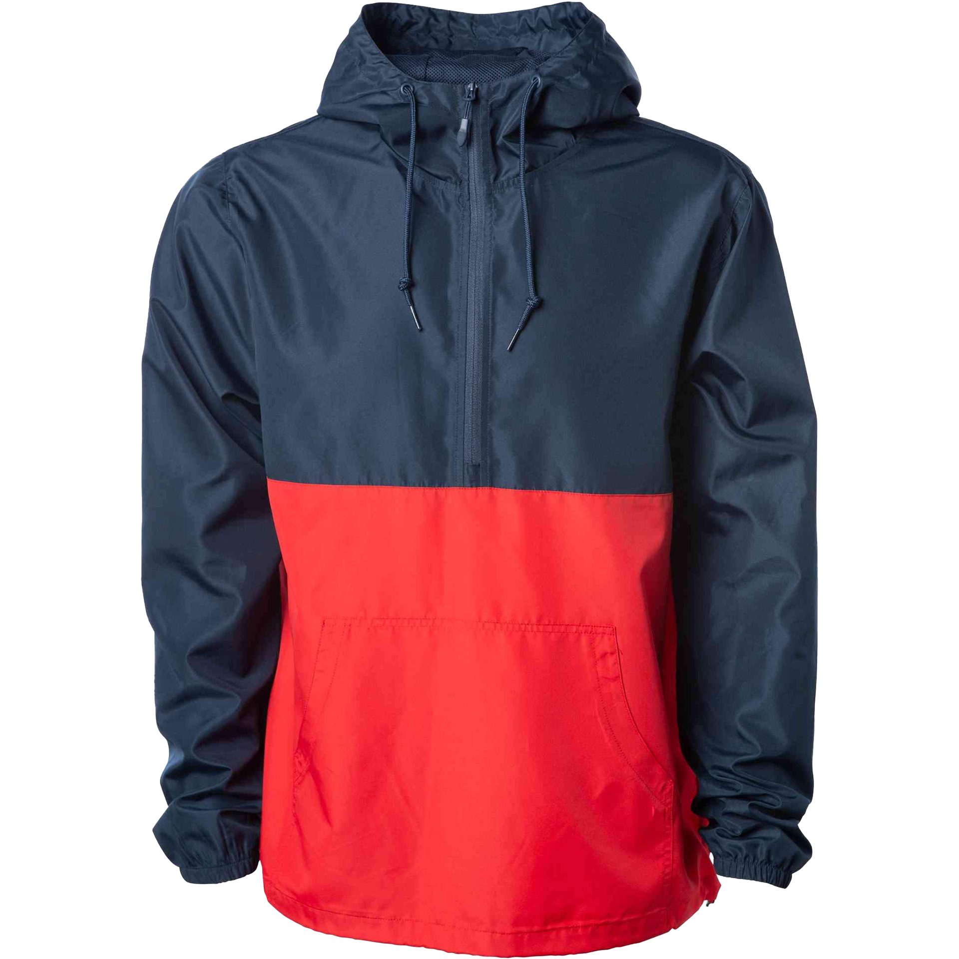 EXP54LWP - Lightweight Pullover Windbreaker Anorak Jacket Classic Navy Red COATS & JACKETS exp54 EXP54LWP EXPEDITION INDEPENDENT jacket Lightweight OUTERWEAR PERFORMANCE POLYESTER PULLOVERS tearaway UNISEX windbreaker