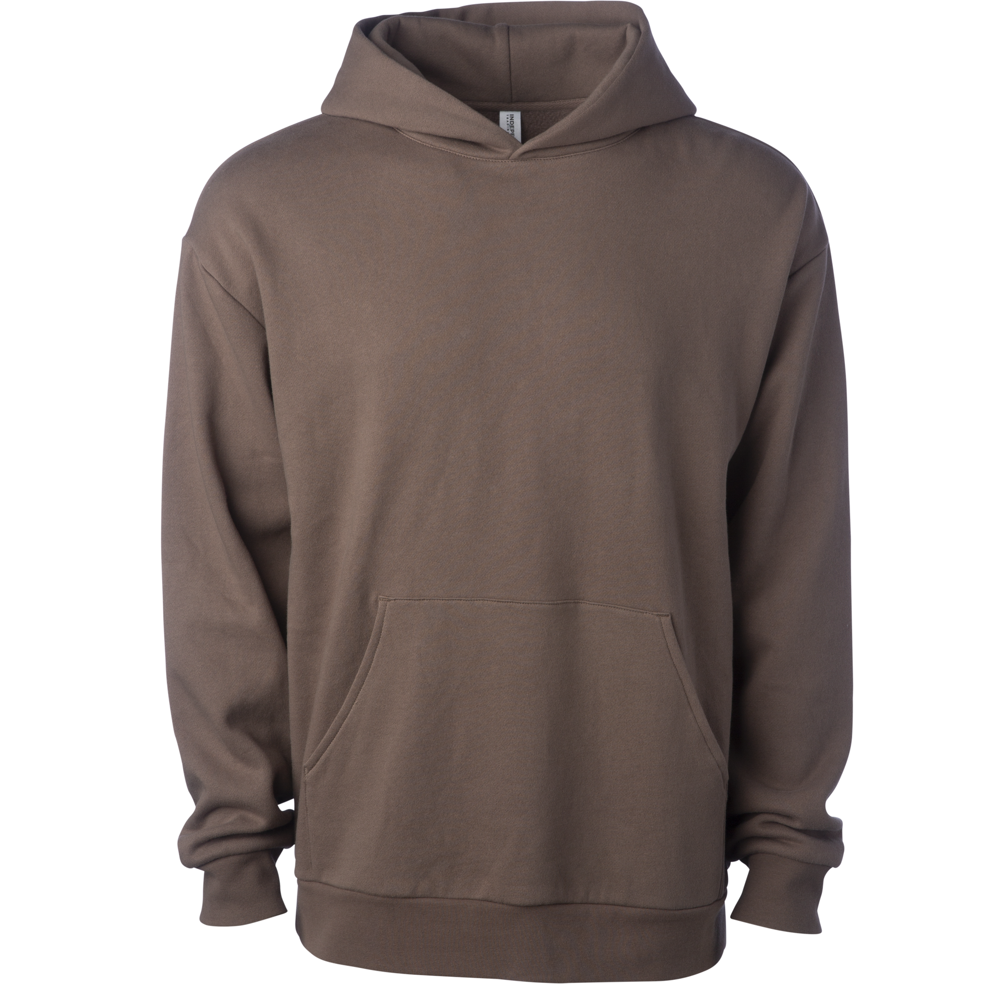 IND280SL - Avenue 280gm Midweight Pullover Hood Clay AVENUE BOXY COTTON / POLYESTER DROP SHOULDER IND280SL INDEPENDENT MEN MIDWEIGHT NO LACE PULLOVERS shsdparentproduct tearaway