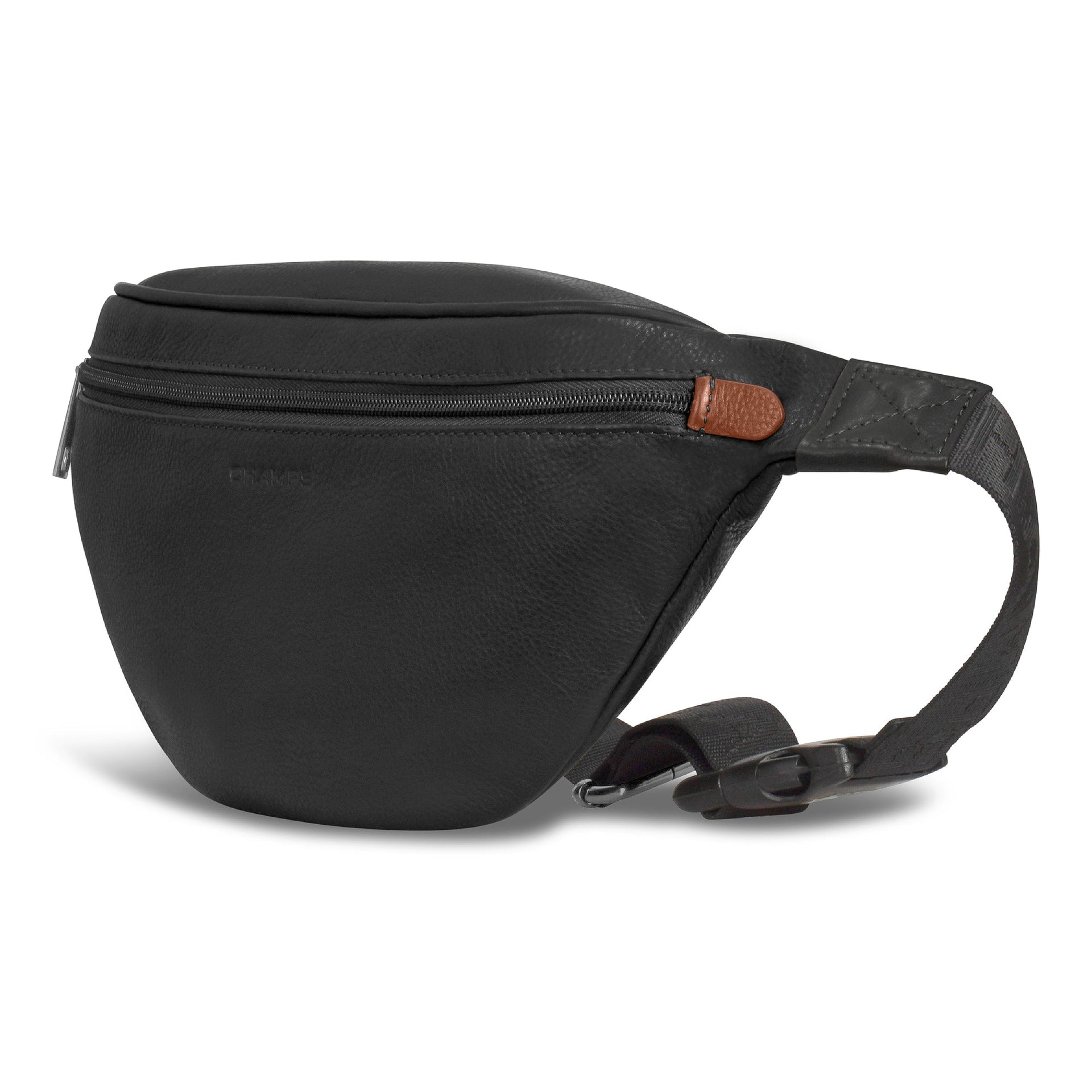 Onyx / Leather Waist-Pack Champs Luggage Shopify Collective
