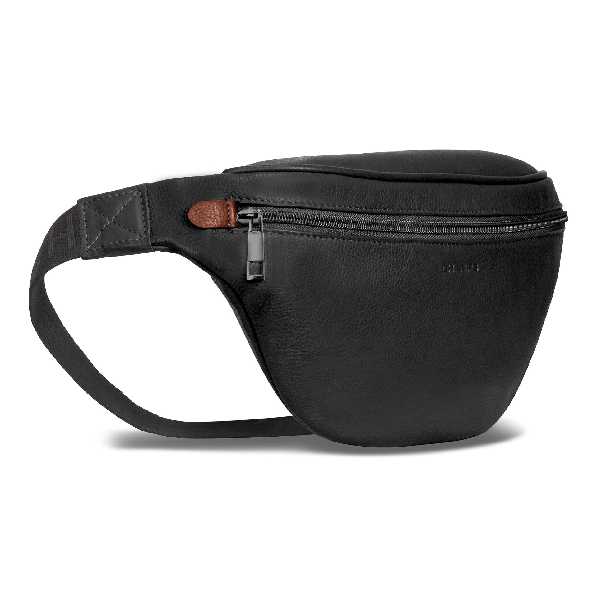 Onyx / Leather Waist-Pack Champs Luggage Shopify Collective