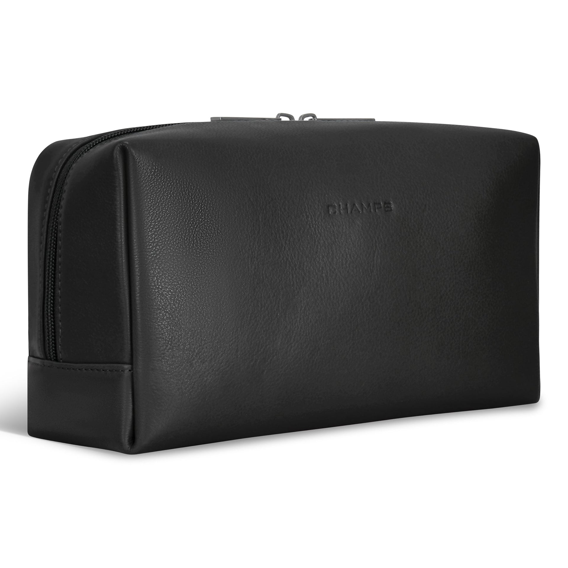 Onyx / Leather Toiletry Bag Champs Luggage Shopify Collective