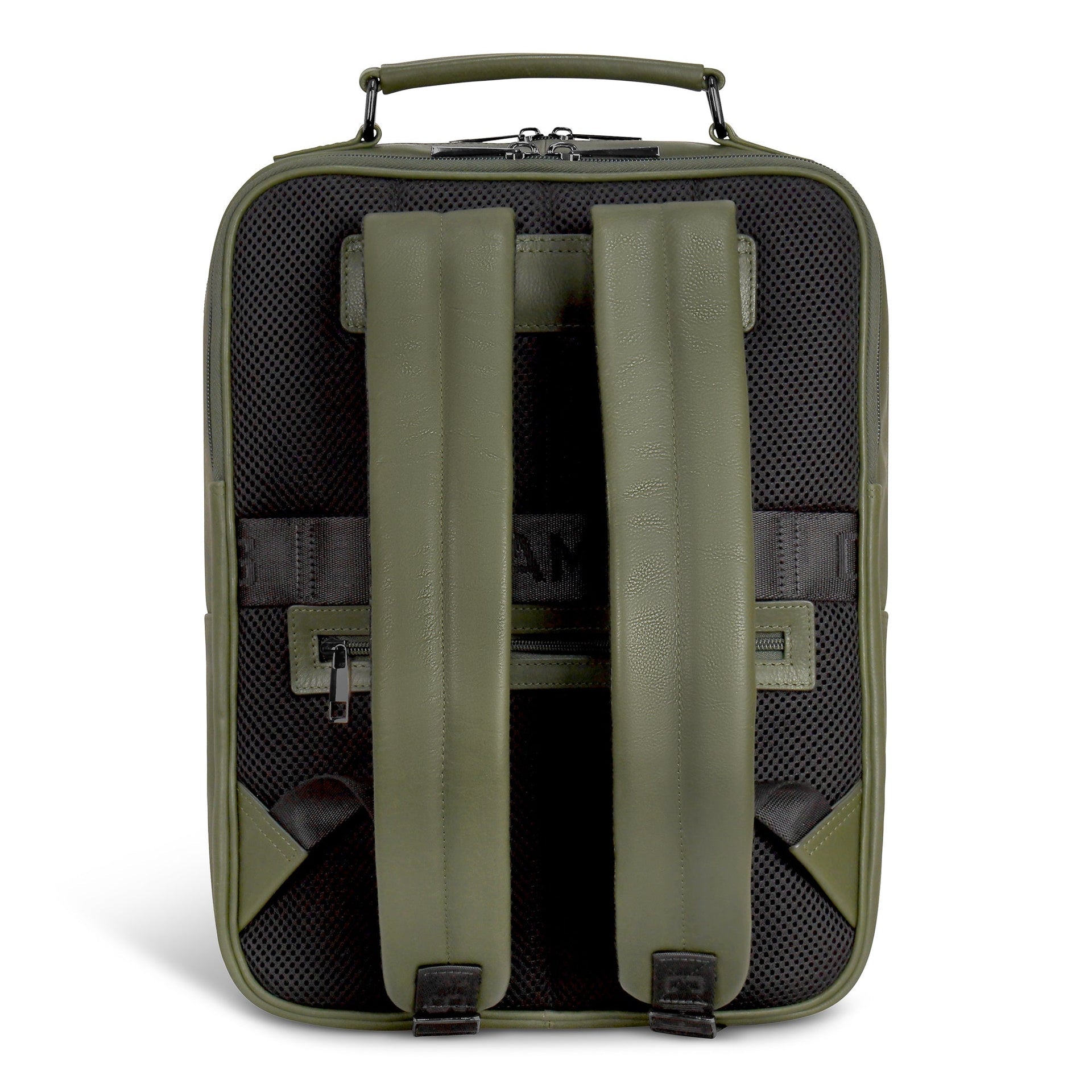 Onyx / Leather Compact Backpack Champs Luggage Shopify Collective