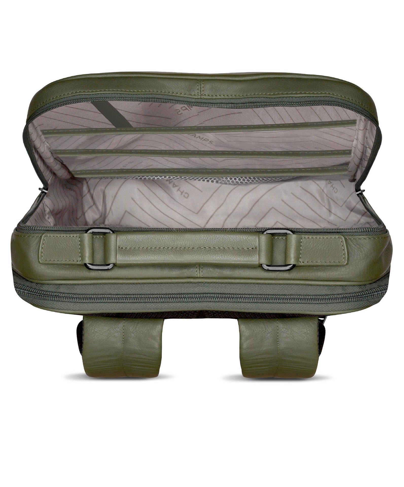 Onyx / Leather Compact Backpack Champs Luggage Shopify Collective