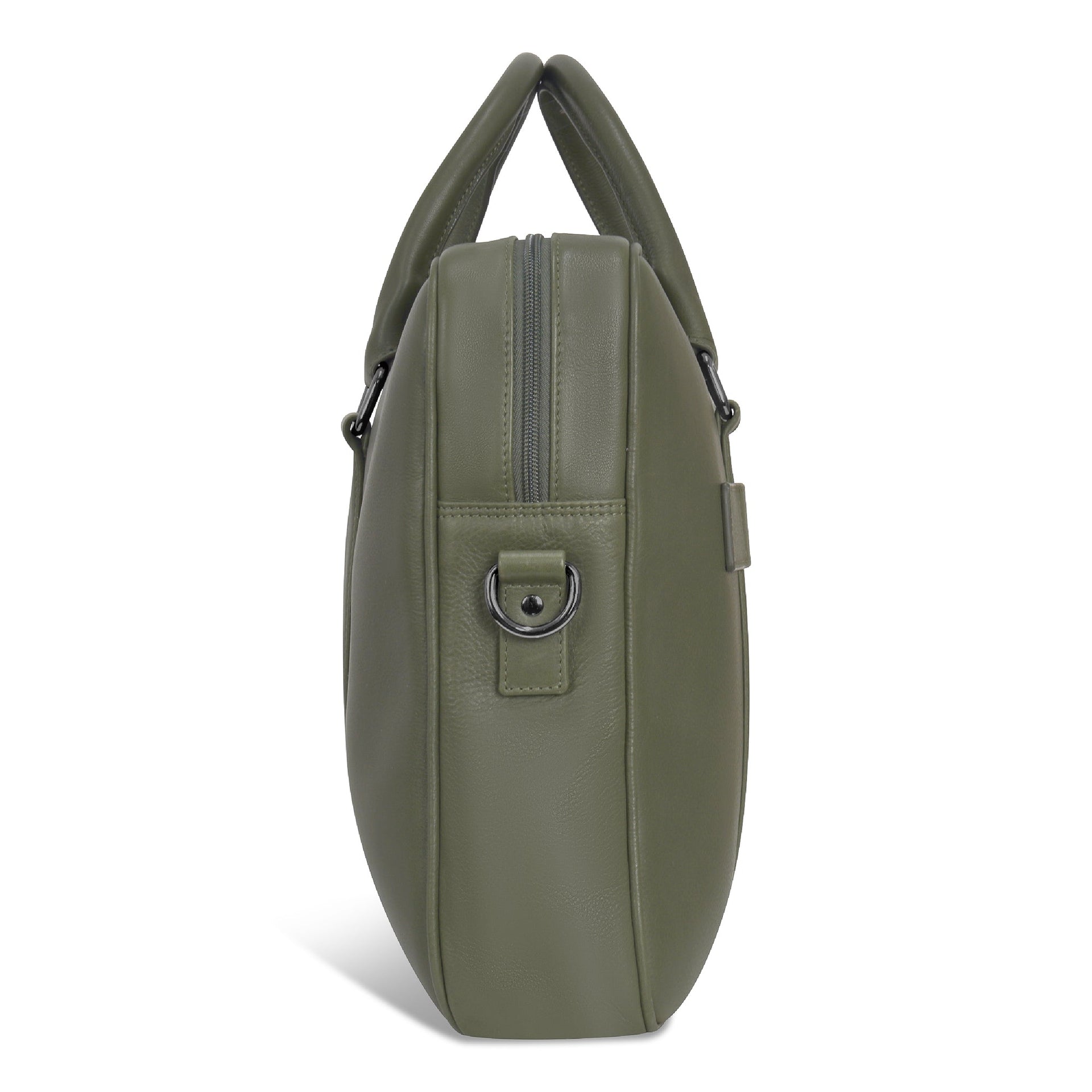 Onyx / Leather Slim Briefcase Champs Luggage Shopify Collective