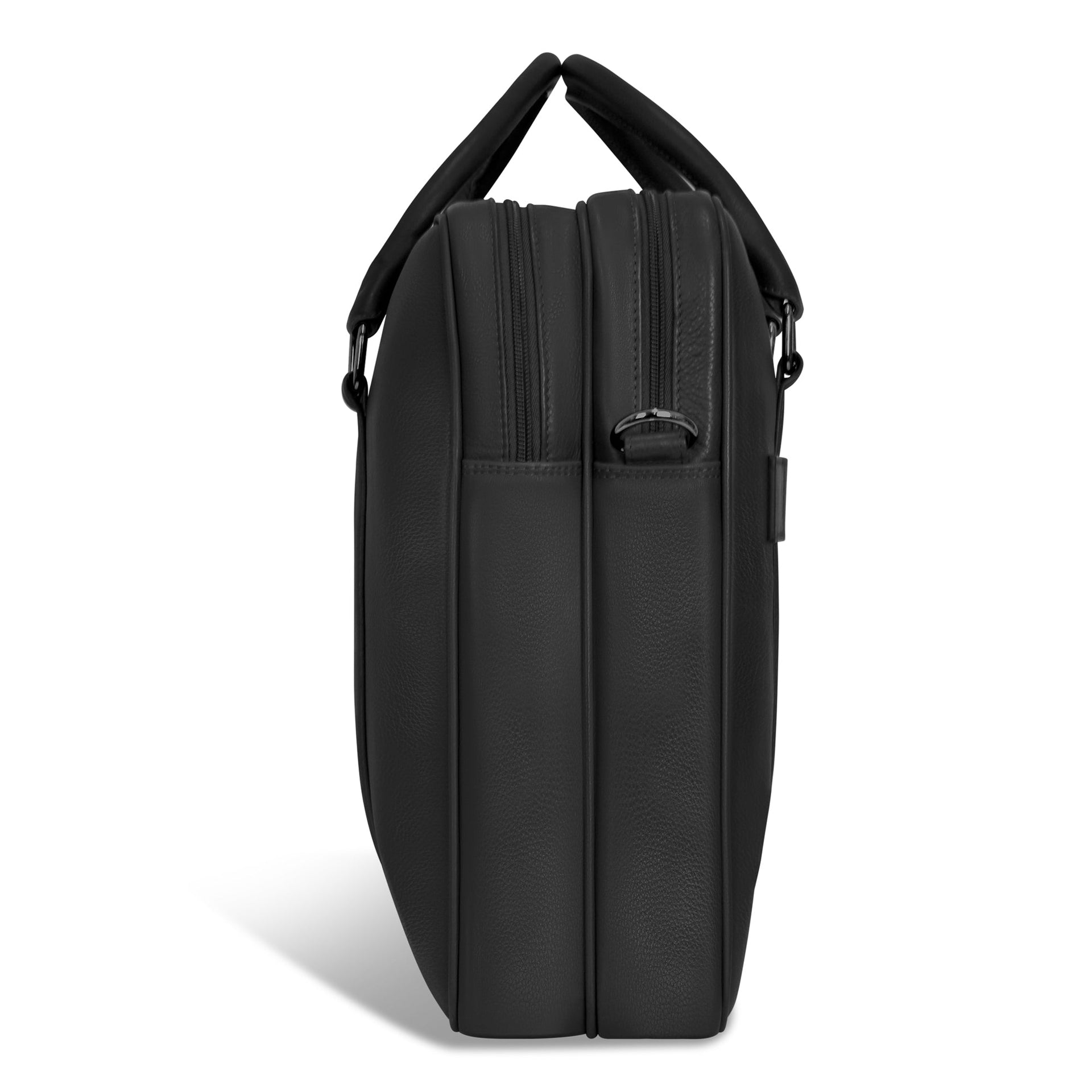 Onyx / Leather Briefcase Champs Luggage Shopify Collective