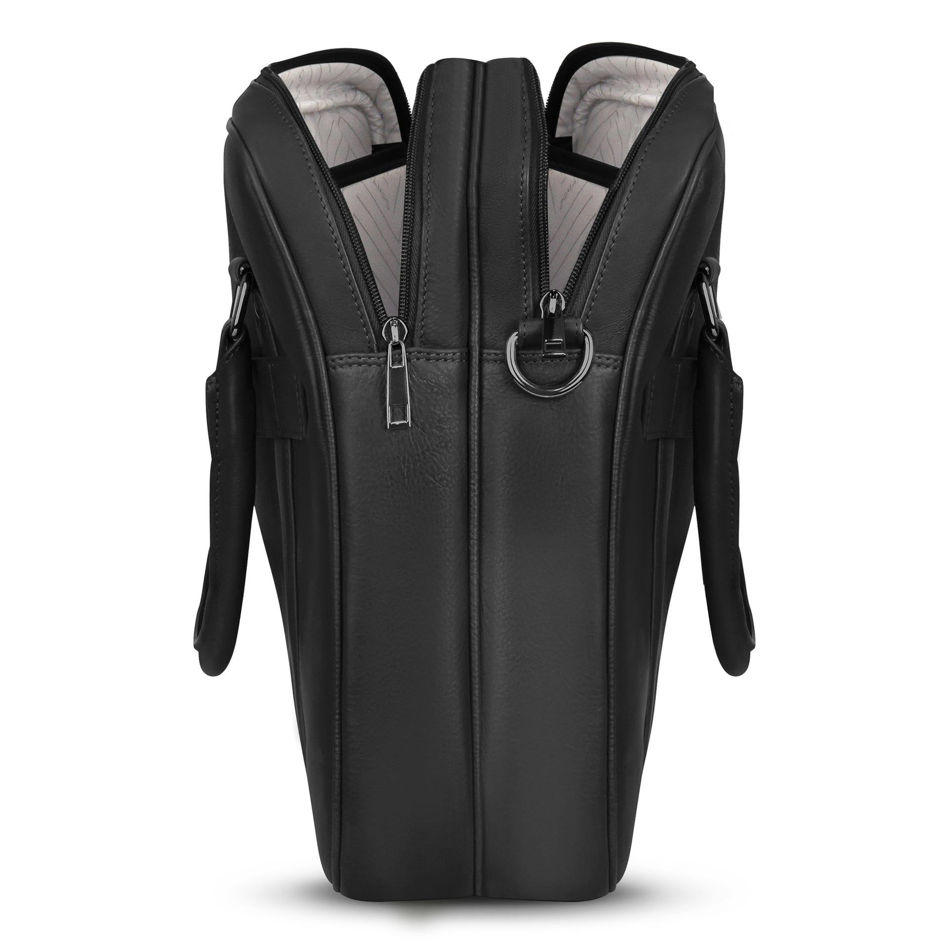 Onyx / Leather Briefcase Champs Luggage Shopify Collective