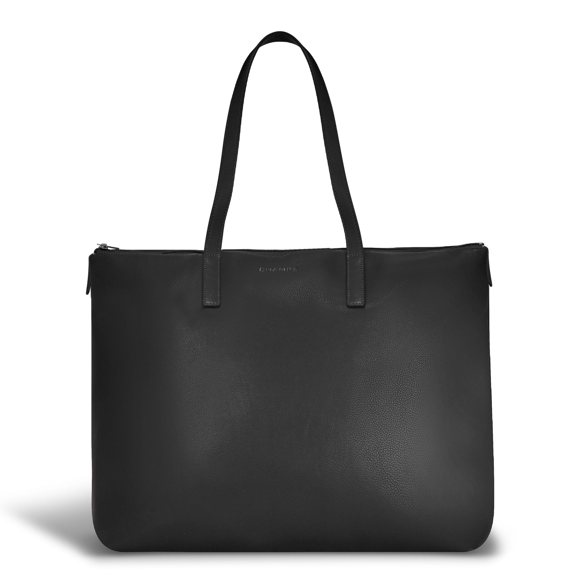 Onyx / Leather Business Tote Black Champs Luggage Shopify Collective