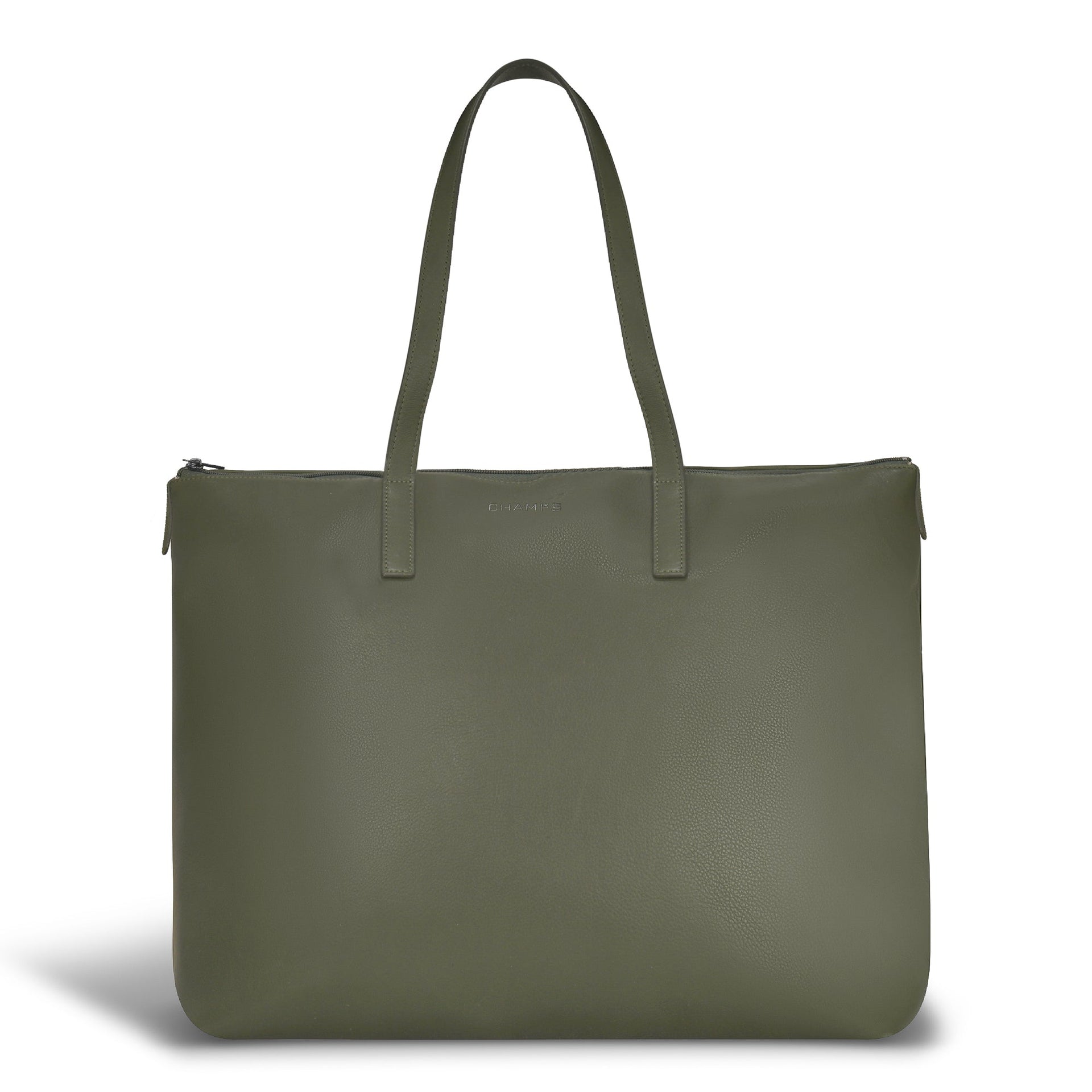 Onyx / Leather Business Tote Khaki Champs Luggage Shopify Collective