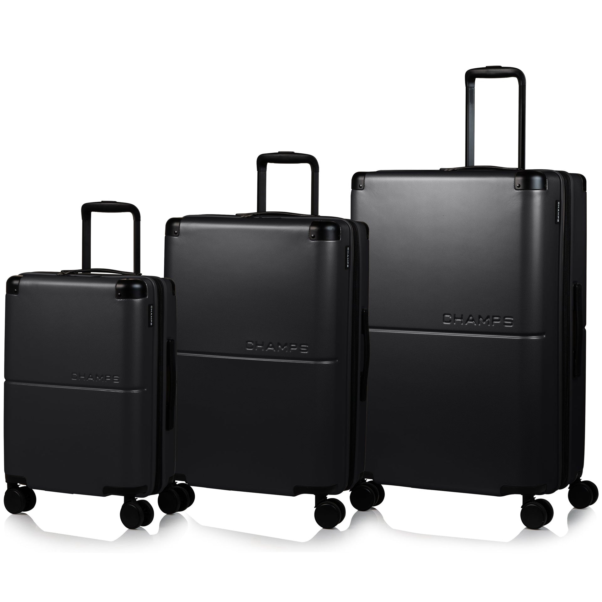 Earth / 3-Piece Luggage Set Black Champs Luggage Shopify Collective