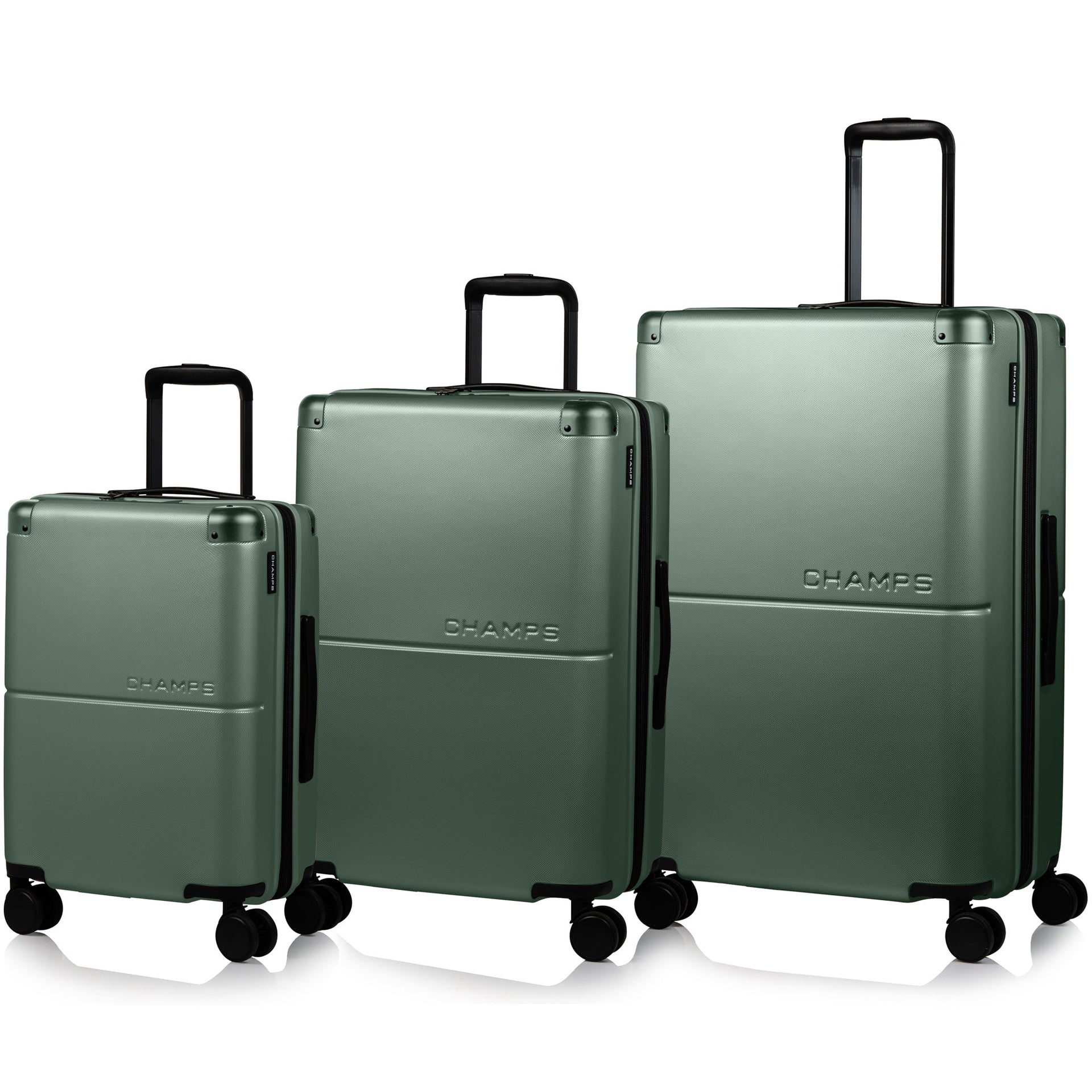 Earth / 3-Piece Luggage Set Green Champs Luggage Shopify Collective