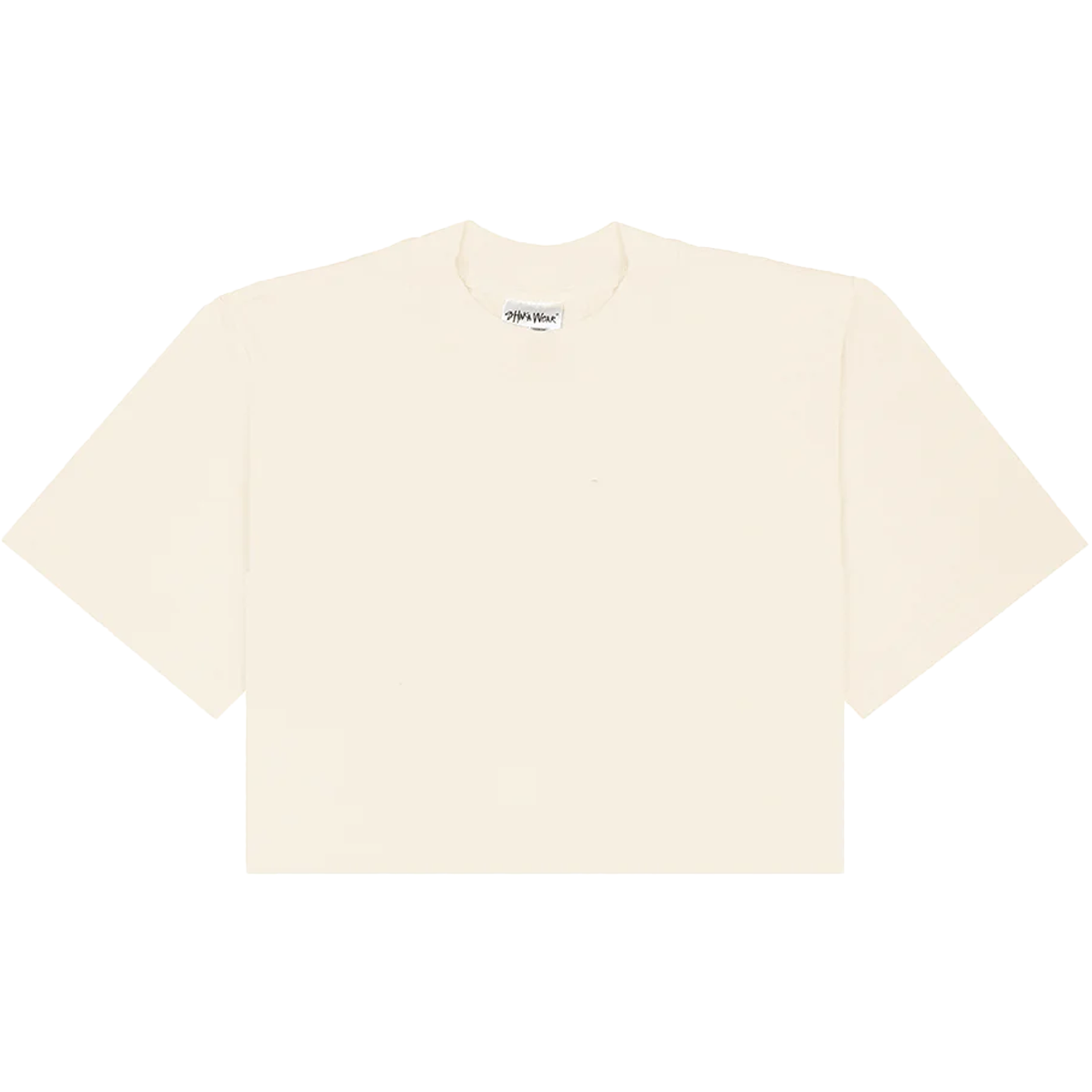 Garment Dye Crop Top Cream COTTON crop top GARMENT DYE Heavyweight Shaka Wear SHORTSLEEVES WOMEN