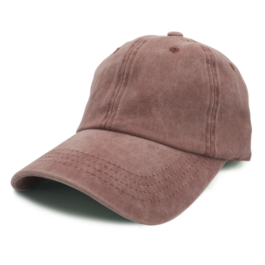 GN-1003 - Pigment Dye Cap Wine one size 1003 6 PANELS 6 PANELS - UNSTRUCTURED ADJUSTABLE BUCKLE BUCKLE STRAP casquette CLOSE OUT COTTON CURVE hat hats headwear low profile NISSI nissi caps PIGMENT Pigment Dye UNISEX UNSTRUCTURED