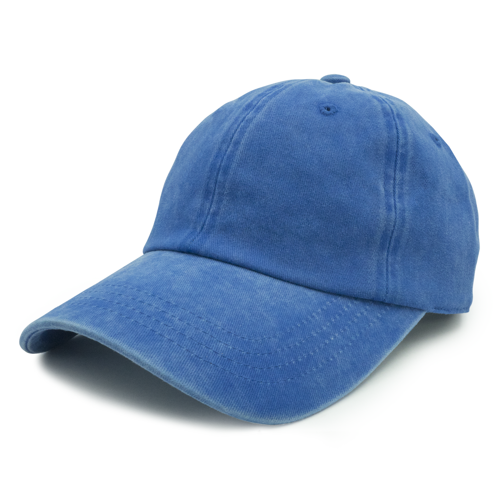 GN-1003 - Pigment Dye Cap Royal one size 1003 6 PANELS 6 PANELS - UNSTRUCTURED ADJUSTABLE BUCKLE BUCKLE STRAP casquette CLOSE OUT COTTON CURVE hat hats headwear low profile NISSI nissi caps PIGMENT Pigment Dye UNISEX UNSTRUCTURED