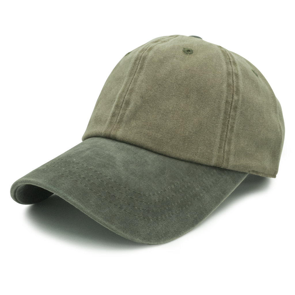 GN-1003 - Pigment Dye Cap Khaki Green one size 1003 6 PANELS 6 PANELS - UNSTRUCTURED ADJUSTABLE BUCKLE BUCKLE STRAP casquette CLOSE OUT COTTON CURVE hat hats headwear low profile NISSI nissi caps PIGMENT Pigment Dye UNISEX UNSTRUCTURED