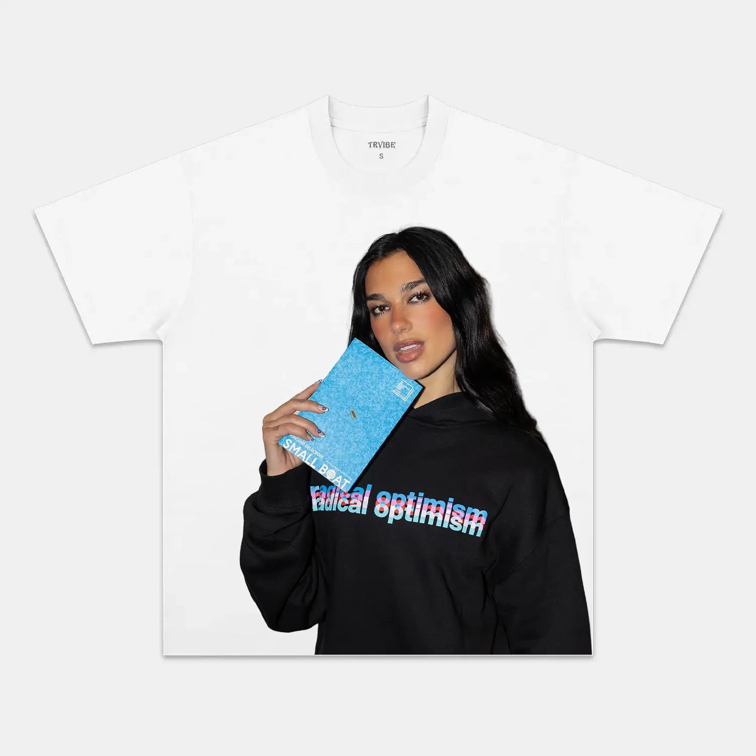 Dua Lipa: Music Icon Tee V16 WHITE TEE DuaLipa MUSIC POP