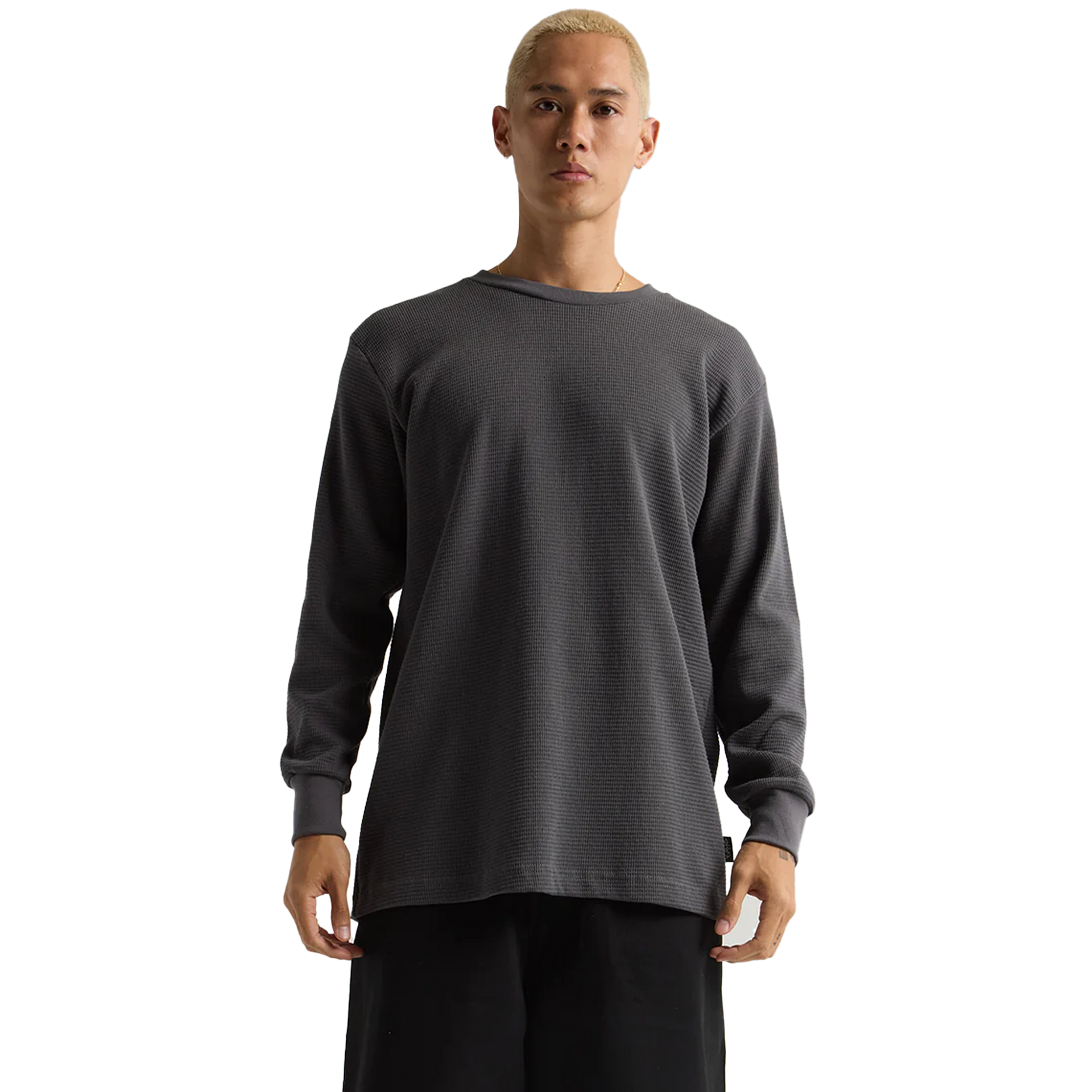 Thermal - 9 oz Dark Grey Heather COTTON LONGSLEEVES MEN REGULAR Shaka Wear