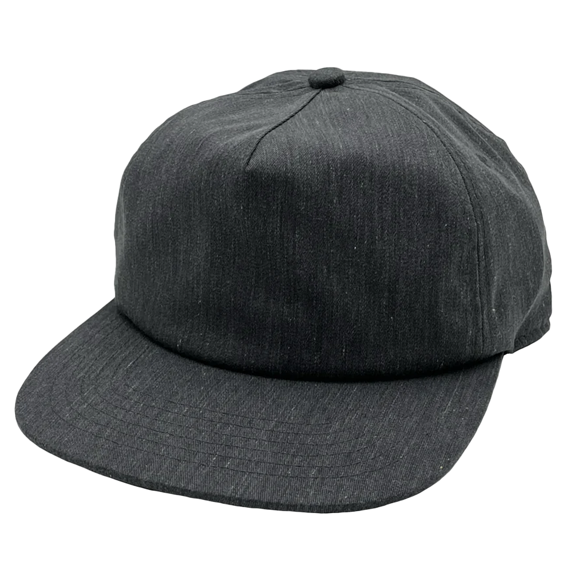GNV-1040SB - 5 Panels Mid Profile Flat Bill Dark Heather One Size 5 PANELS 5 PANELS - UNSTRUCTURED COTTON FLAT mid profile nissi caps SNAPBACK UNISEX UNSTRUCTURED