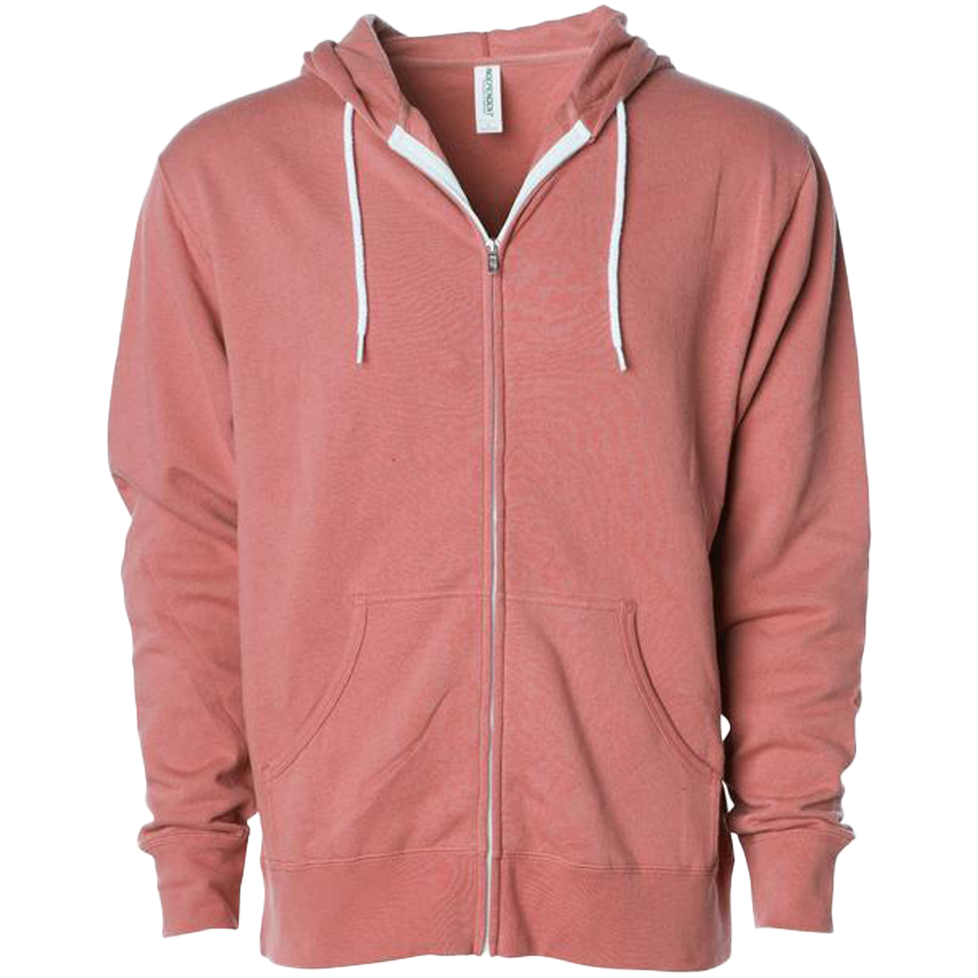 AFX90UNZ - Unisex Zip Hooded Sweatshirts Dusty Rose COTTON / POLYESTER FITTED fleece INDEPENDENT Lightweight REGULAR shsdparentproduct tearaway UNISEX