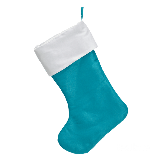 Embroider Buddy® Traditional Stocking Teal Blue decorations embroidable Embroider Buddy® holiday stocking