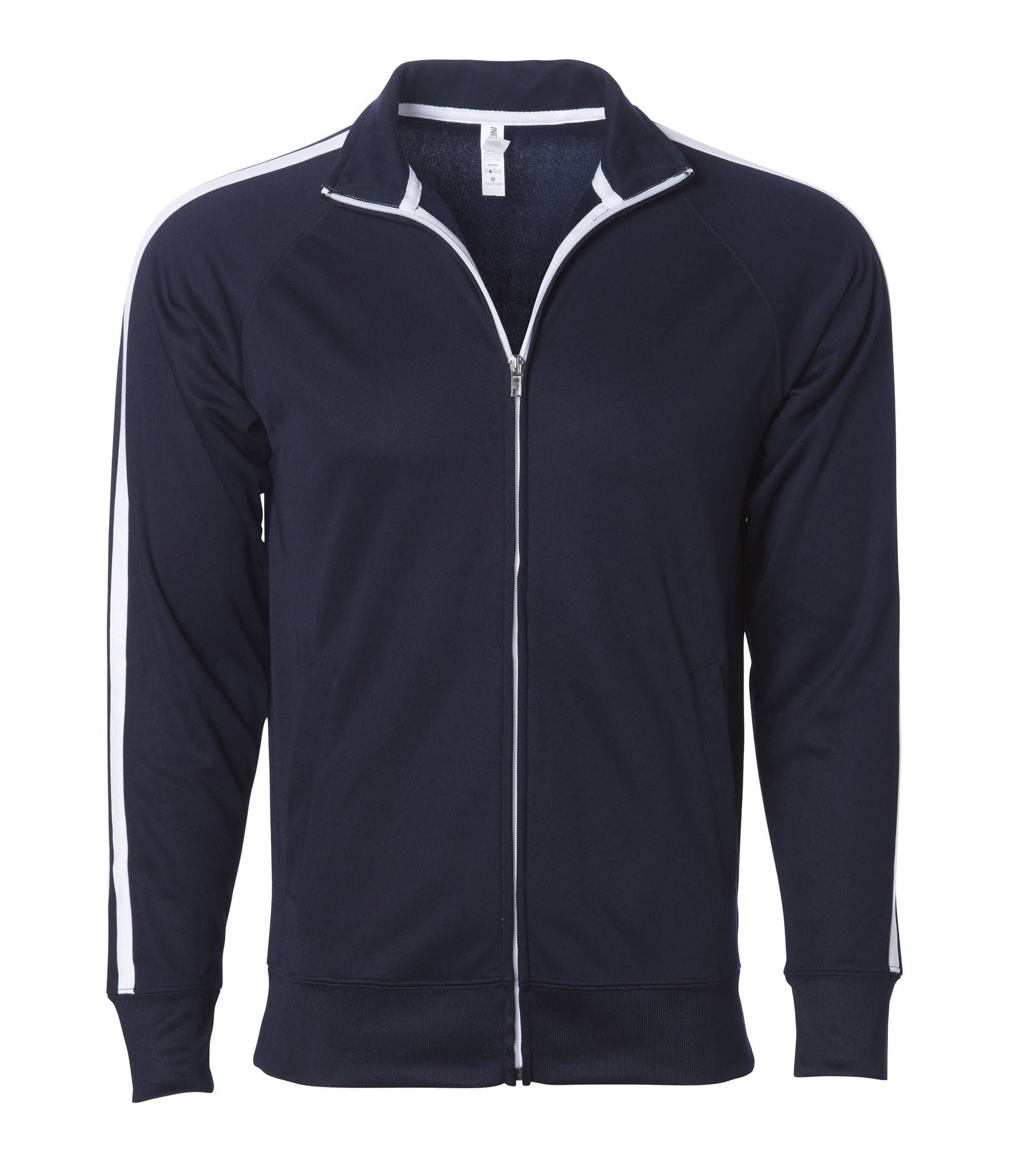 EXP70PTZ - Unisex Lightweight Poly-Tech Track Jacket Classic Navy CLOSEOUT CREWS EXP70PTZ. EXPEDITION INDEPENDENT jacket Lightweight MEN moisture wicking POLYESTER REGULAR tearaway UNISEX WOMEN ZIPS
