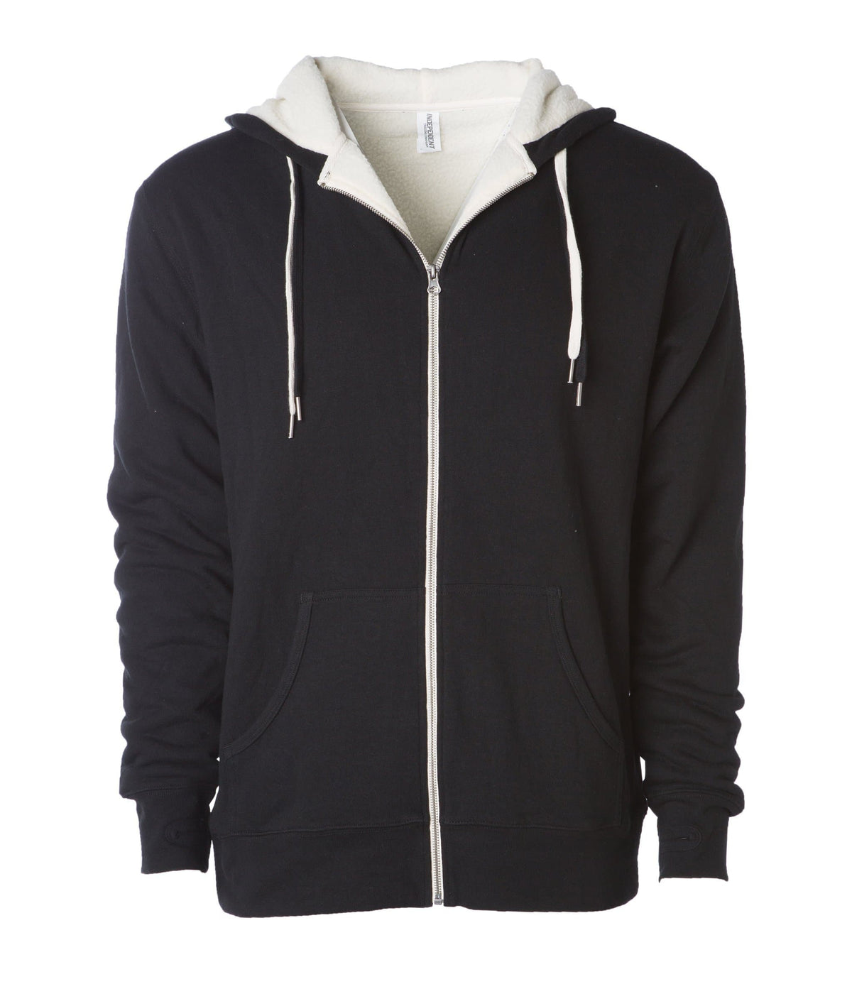 INDEPENDENT Unisex Heavyweight Sherpa Lined Heather Zip Hood