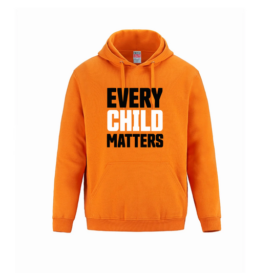 Bold Orange Shirt Day Hoodie - 'EVERY CHILD MATTERS' with Highlighted CHILD Text