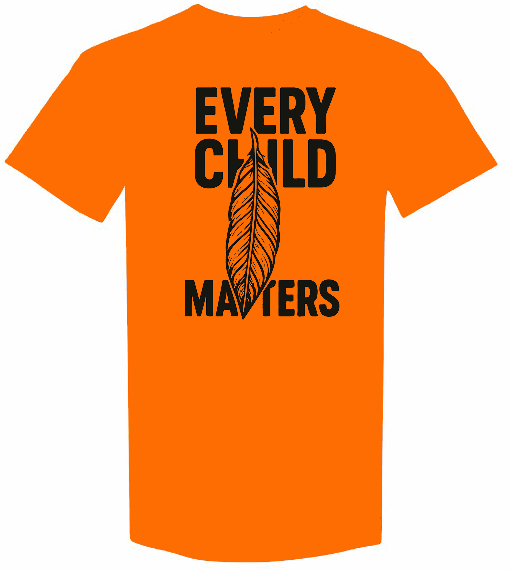 Every Child Matters with Feather - Support Awareness and Unity 4XL Childhood Advocacy Every Child Matters Feather Support Awareness Unity Campaign