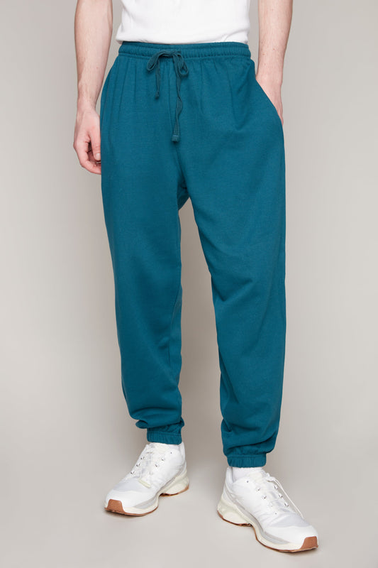 M301 DEEP TEAL 208 GSM 50 poly / 50 cotton bottoms joggers m301