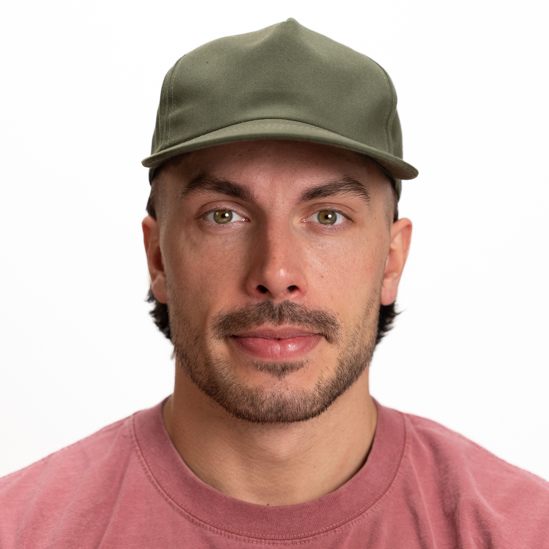 GNV-011 - CVC 5 Panels Unstructured Flat Bill Cap 5 PANELS 5 PANELS - UNSTRUCTURED COTTON / POLYESTER FLAT low profile nissi caps SNAPBACK UNISEX UNSTRUCTURED