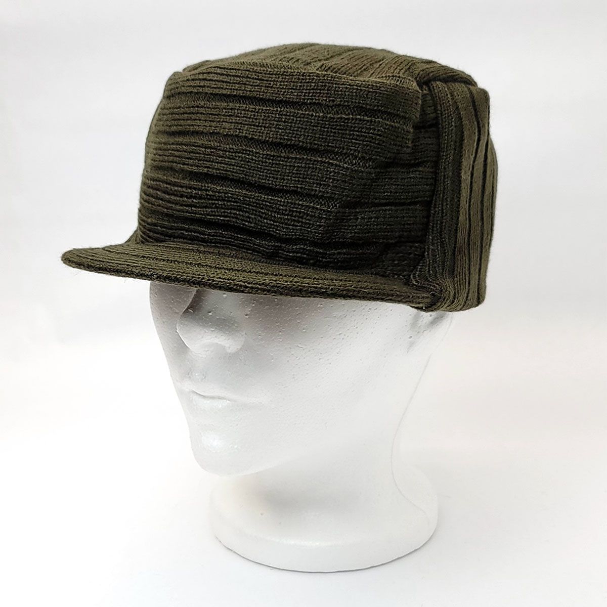 Military Knit Cap - Multi-Coloured Dark Olive OSFA