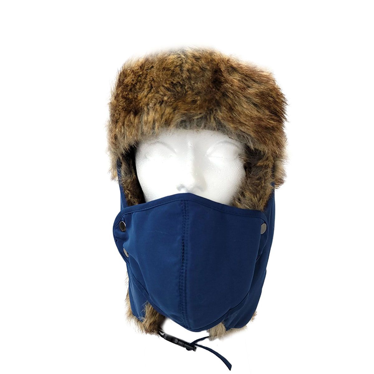 Trapper Hat-Faux Animal Fur with Detachable Mask - Multi-Coloured Dozen Special Mix&Match