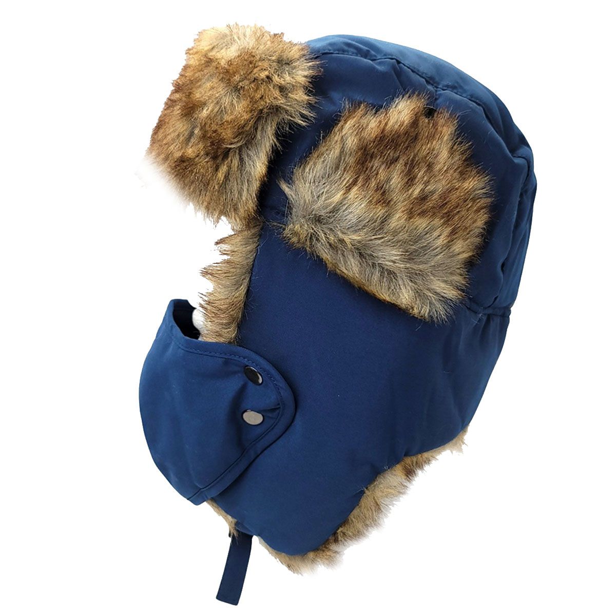Trapper Hat-Faux Animal Fur with Detachable Mask - Multi-Coloured Dozen Special Mix&Match