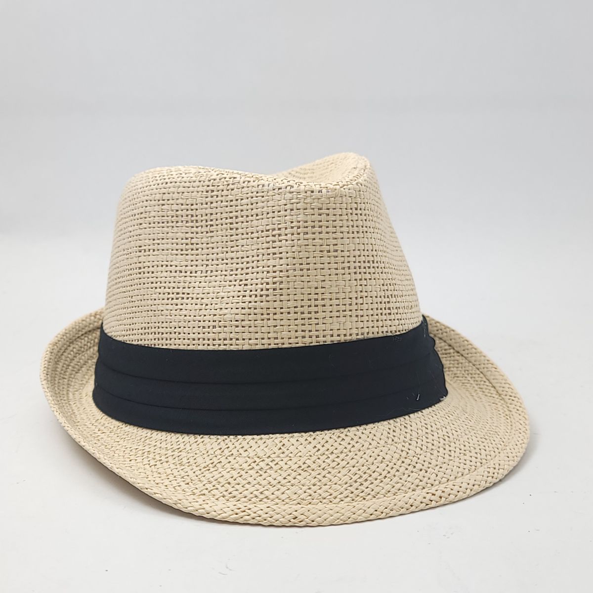 Fedora Hat, Kid's, KFD107 - 100% Paper Straw, Black, Natural, Youth S/M & L/XL Natural Fashion Hat Summer Youths