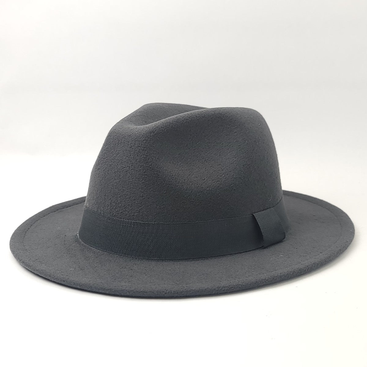 Fedora-FD9005, Wide Brim, Multi-Coloured, OS Dark Grey Fashion Hat