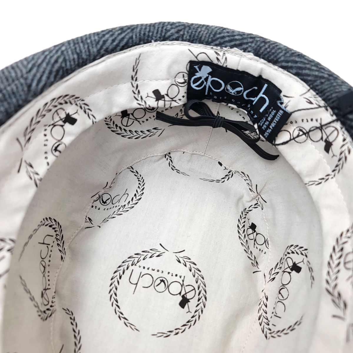 Fedora Hat - F5031, Tweed Herringbone Wool, Dark Grey, 2 sizes Fashion Hat