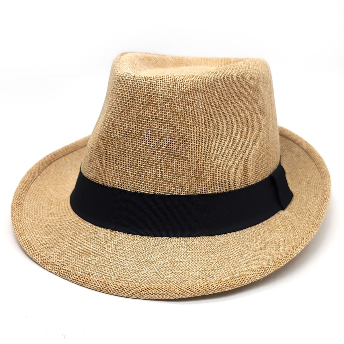 Fedora Hat - F6051, 100% Linen, Multi-Coloured, OSFA, Adjustable Khaki OSFA Fashion Hat New