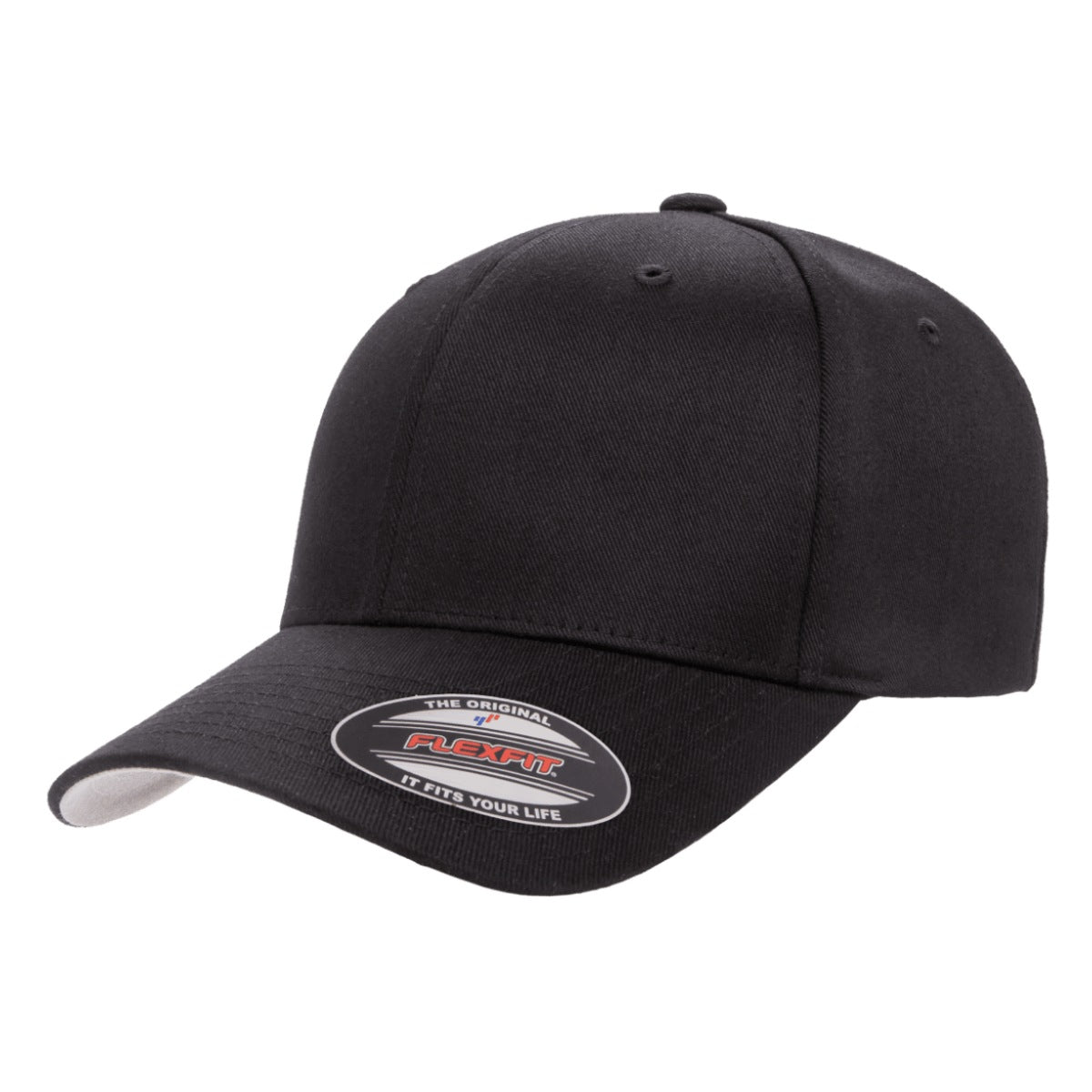 FLEXFIT® Wooly Combed Cap - 6277, Multi-Coloured, S/M & L/XL Black Plain Cap