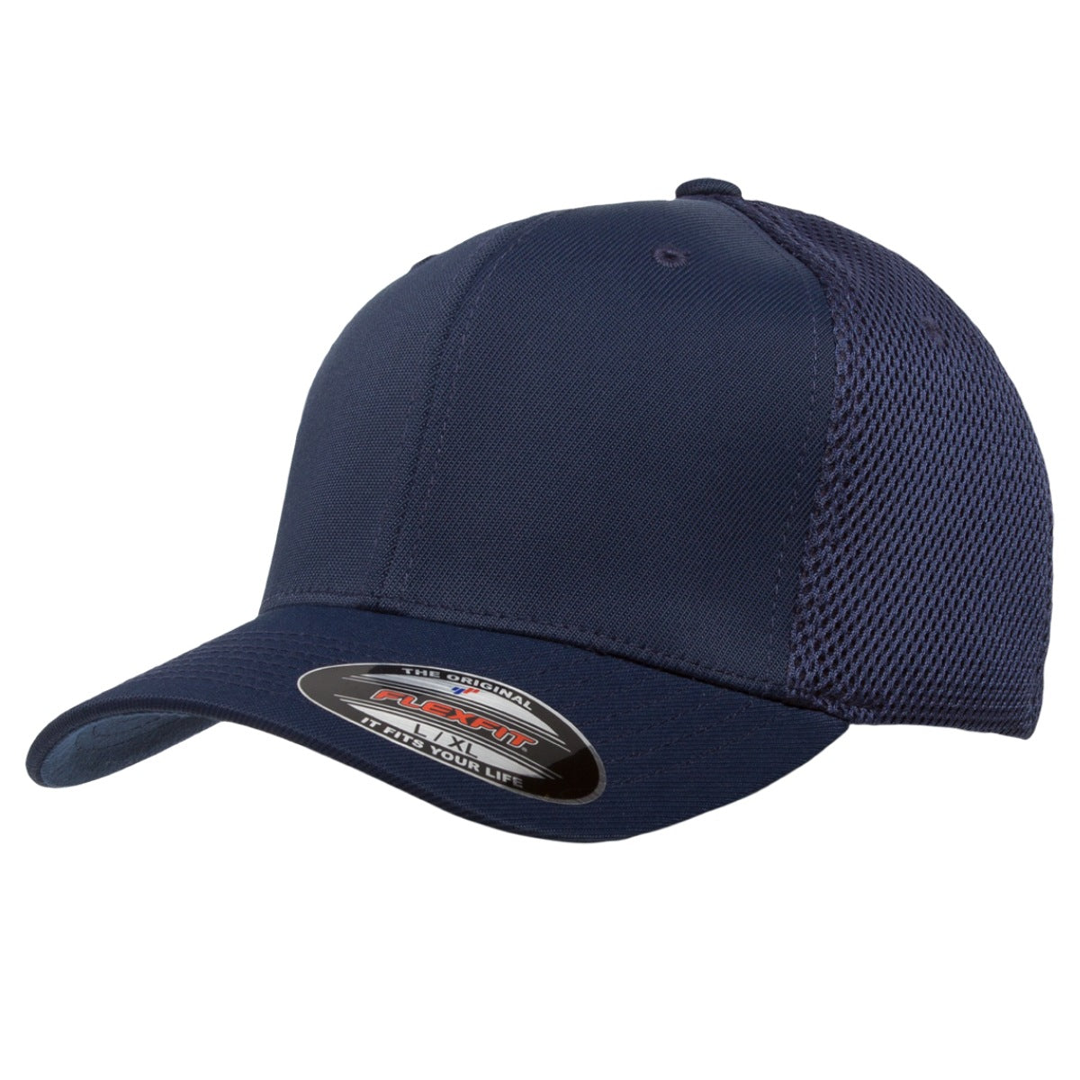FLEXFIT® Airmesh Cap - 6533, Multi-Coloured, S/M & L/XL Navy Plain Cap