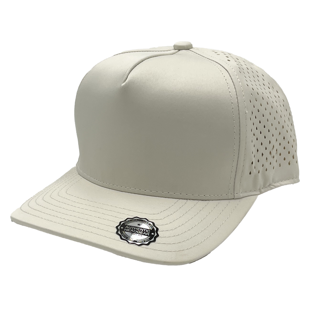 GNV-DT724 - 5 Panels Droplets Mesh Curved Bill Stone One Size 5 PANELS CURVE hats HIGH PROFILE MESH nissi caps POLYESTER SNAPBACK STRUCTURED UNISEX