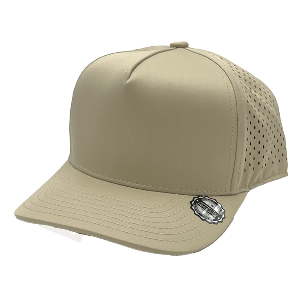 GNV-DT724 - 5 Panels Droplets Mesh Curved Bill Khaki One Size 5 PANELS CURVE hats HIGH PROFILE MESH nissi caps POLYESTER SNAPBACK STRUCTURED UNISEX