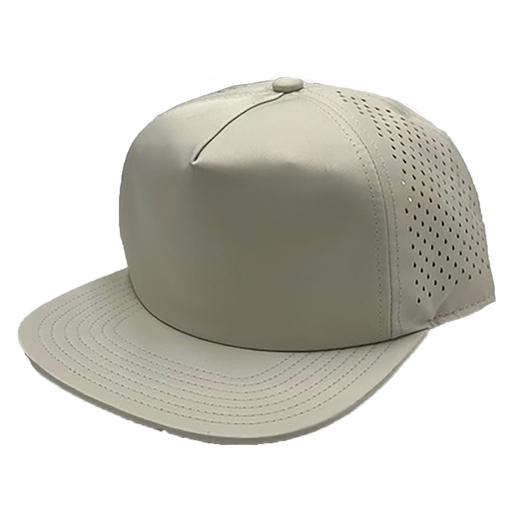 GNV-DT724FVN - 5 Panels Droplets Mesh Flat Bill Stone One Size 5 PANELS 5 PANELS - UNSTRUCTURED FLAT hats HIGH PROFILE MESH nissi caps POLYESTER SNAPBACK UNISEX UNSTRUCTURED