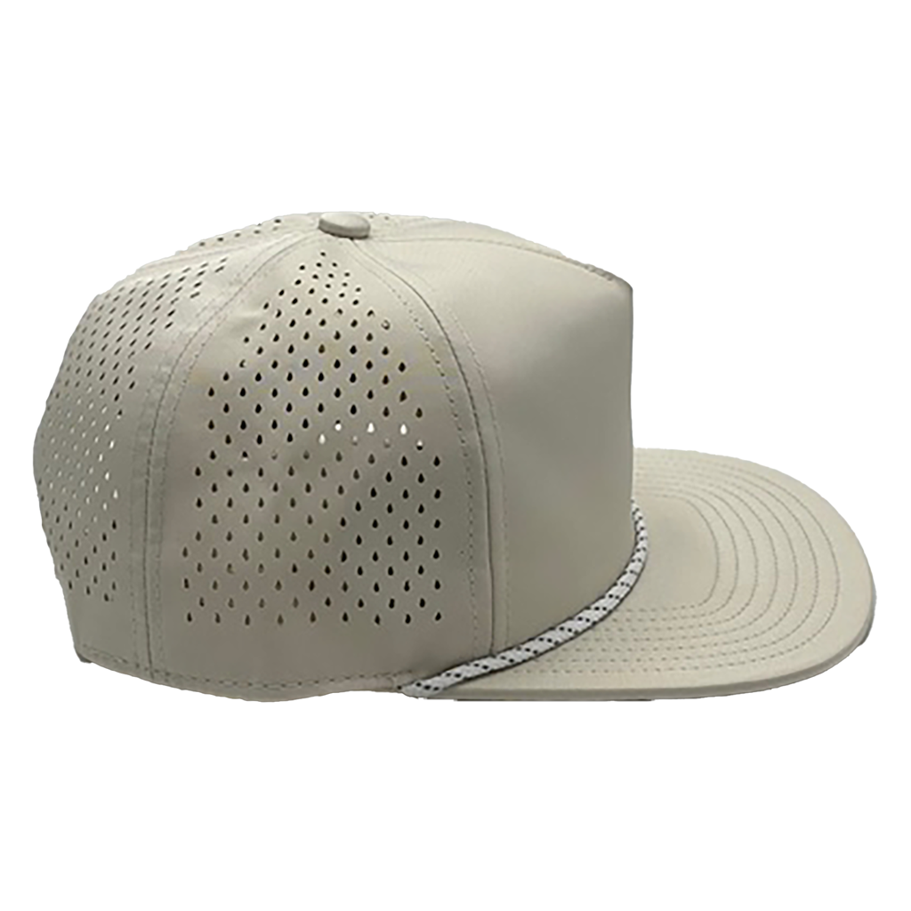 GNV-DT724FV - 5 Panels Droplets Mesh W/String Flat Bill 5 PANELS FLAT hats HIGH PROFILE MESH nissi caps POLYESTER ROPE SNAPBACK UNISEX UNSTRUCTURED