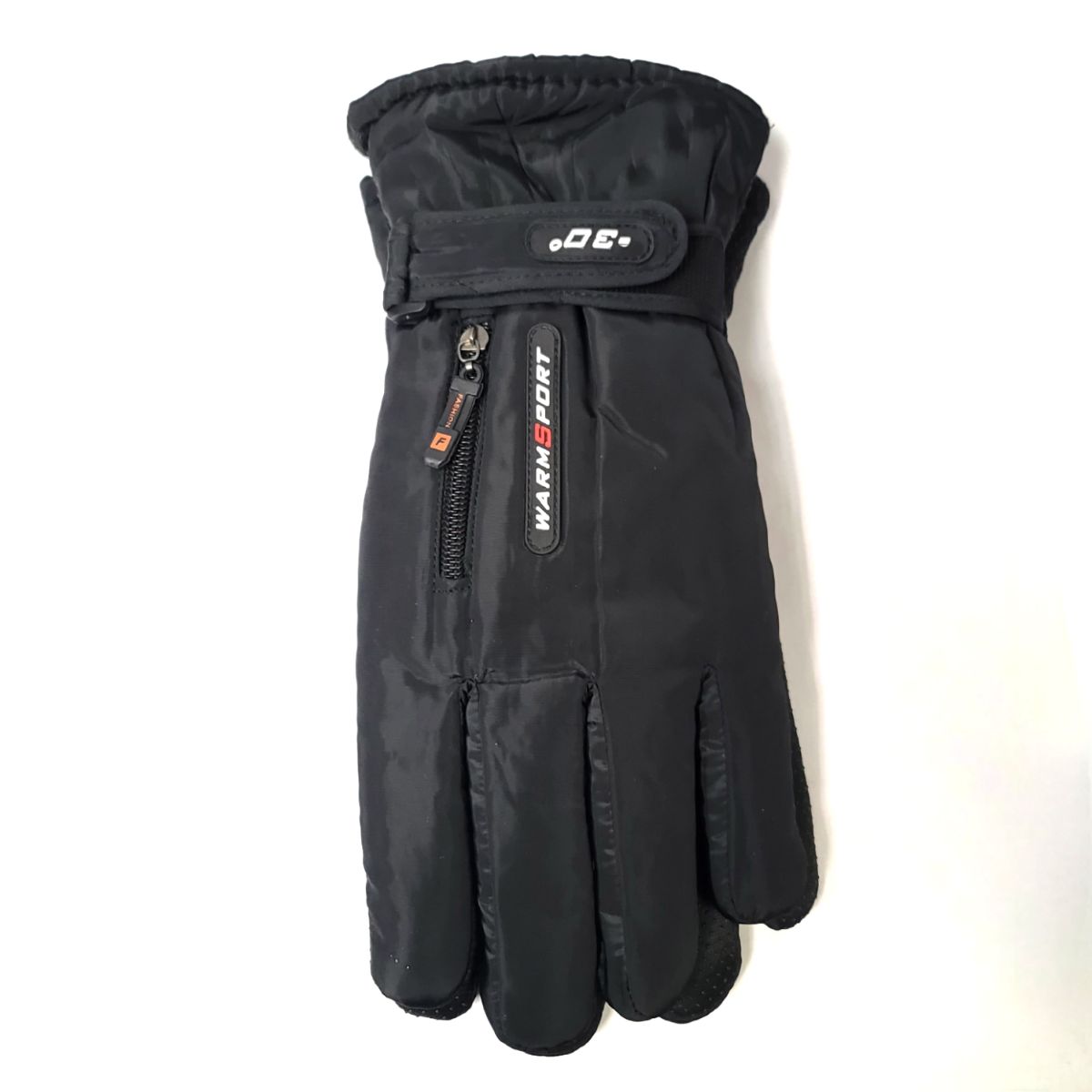 Ski Gloves for Men, 22105, Black Dozen Special winter accessories