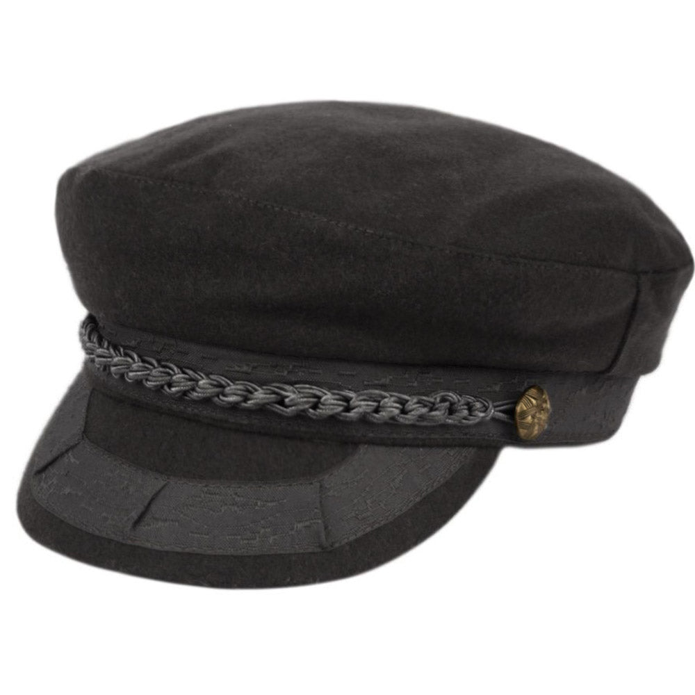 Greek Fisherman Hat - CD1970, 100% Wool, 2 sizes Charcoal Fashion Hat