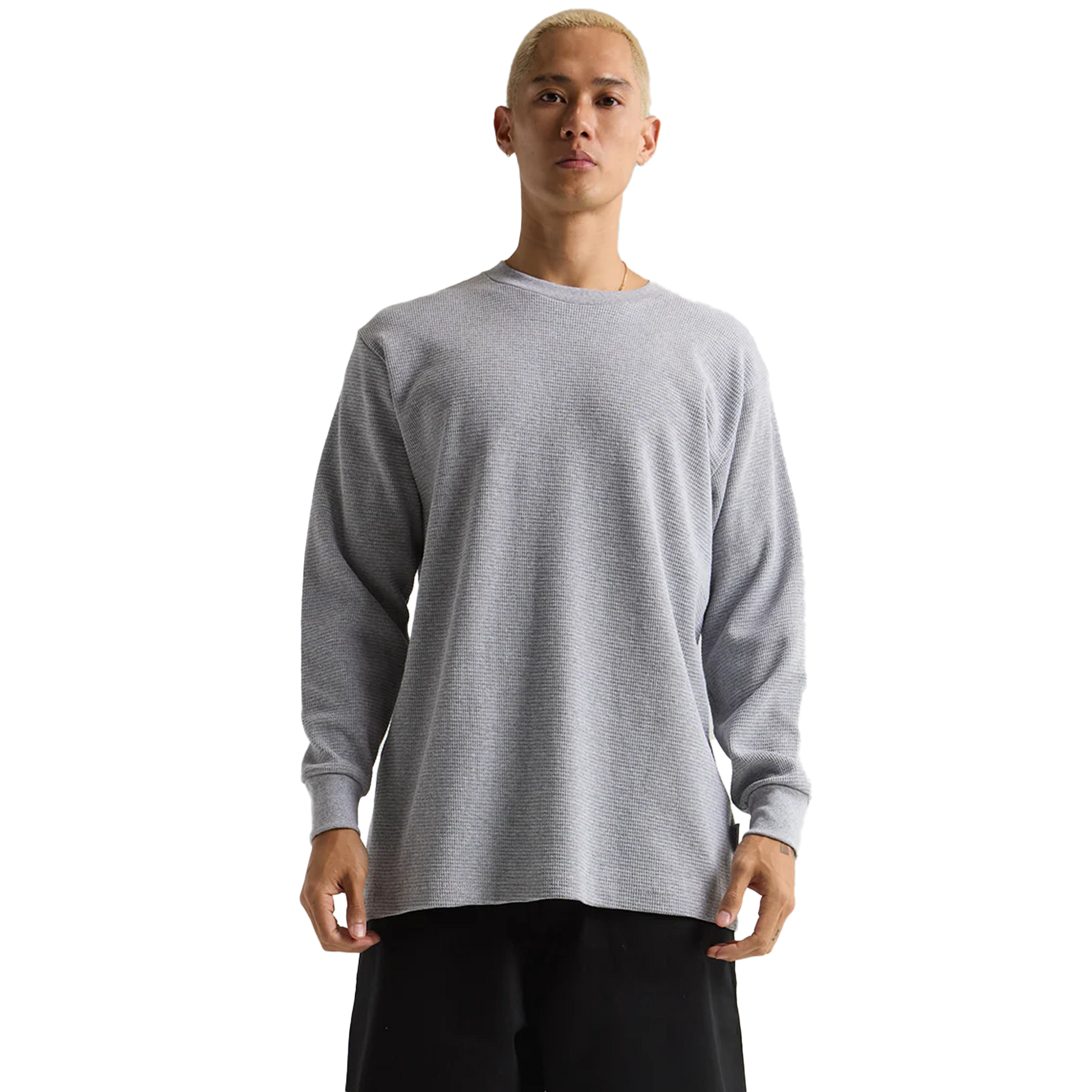 Thermal - 9 oz Grey Heather COTTON LONGSLEEVES MEN REGULAR Shaka Wear