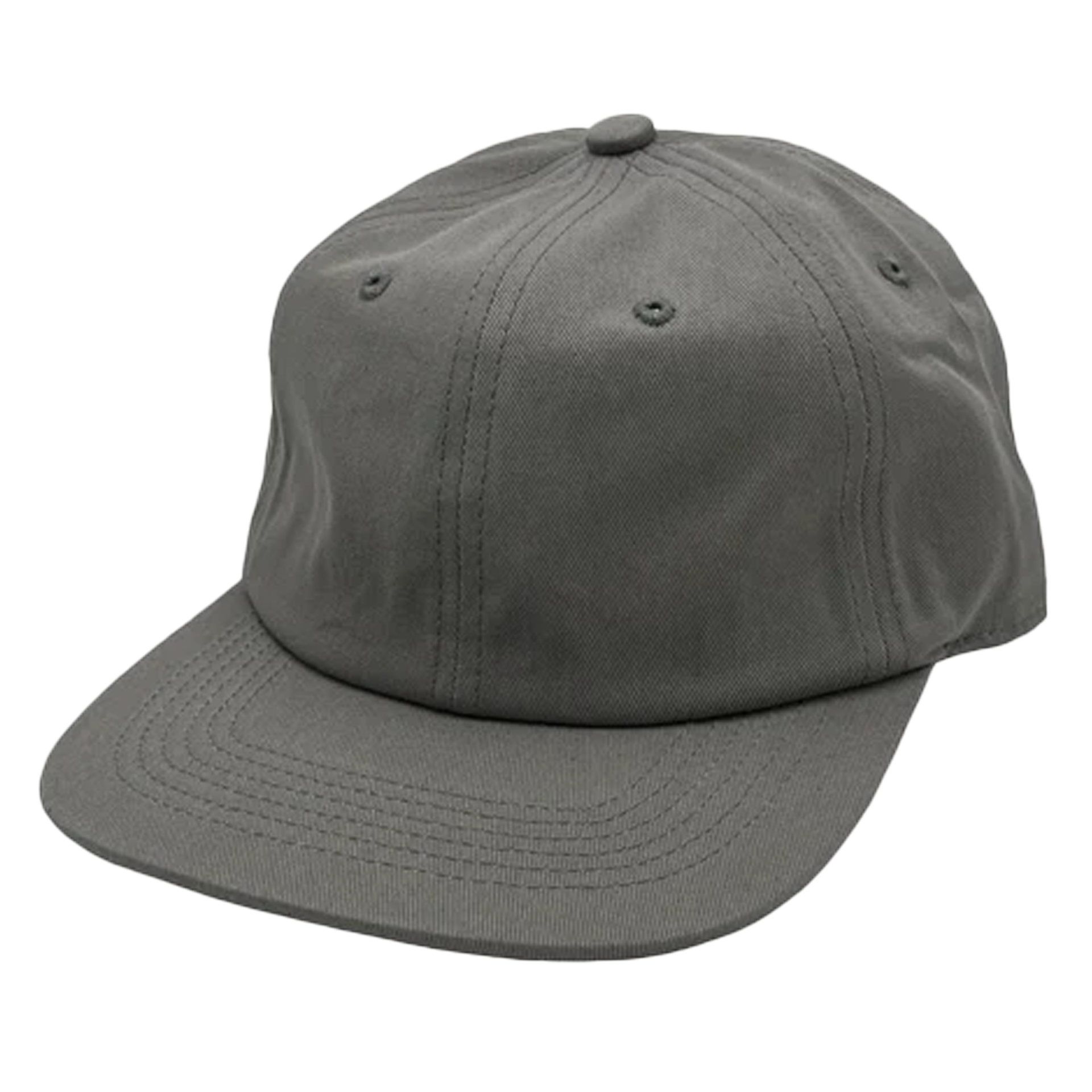 GNV-1004SBP - 6P Washed Cotton Gray One Size 6 PANELS COTTON FLAT low profile nissi caps SNAPBACK UNSTRUCTURED
