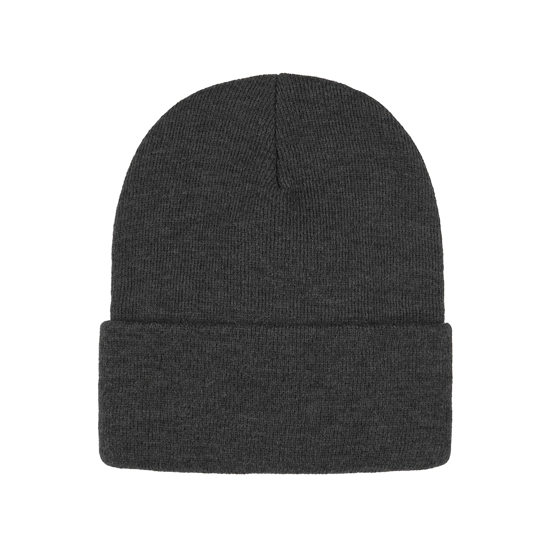 H08000 - Polar - Acrylic Knit Cuff Toque Charcoal Heather 0530 0530M 0550 0550M 1850 800 8000 __label:NEW beanie beenie caps fold over h800 h8000 hats knit toque tuque