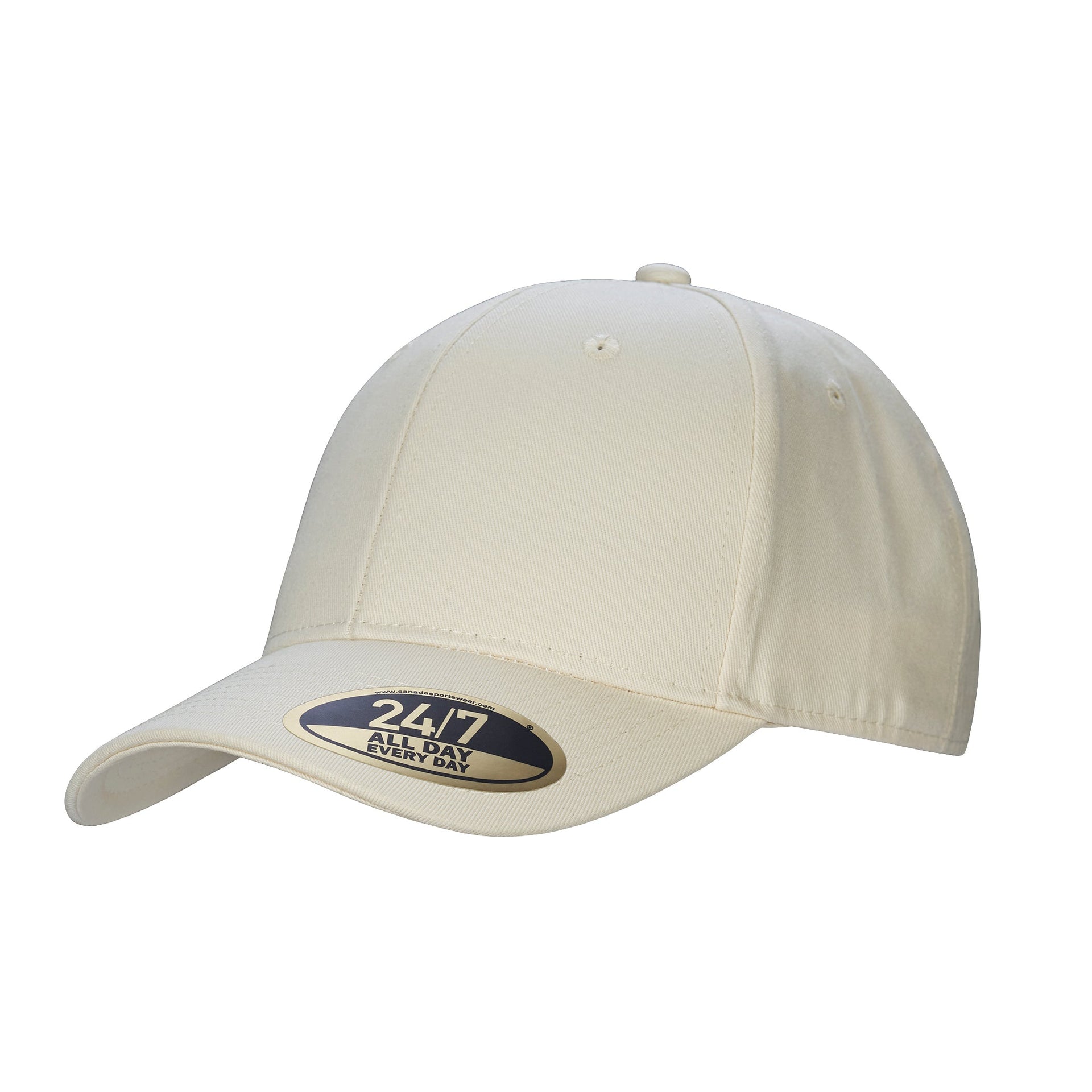 H8200Y - Value - Youth Snap Back Cotton Twill Cap Ivory 08200 8200Y __label:IN-STOCK cotton cap snap back y130