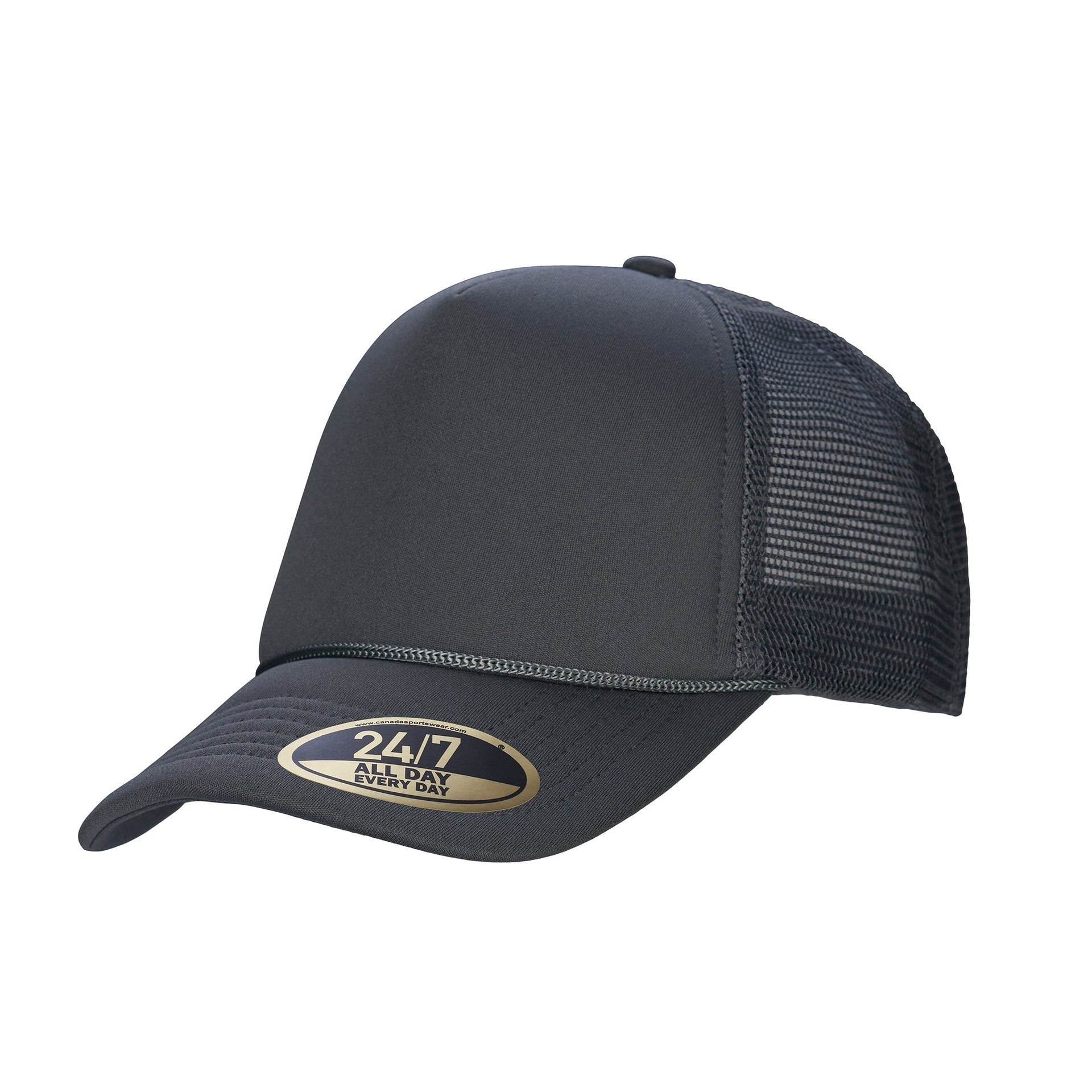 H08210 - Retro - 5-Panel Foam Snap Back Trucker Cap Charcoal 08210 5-panel 8210 __label:7 Colors __label:IN-STOCK foam rope