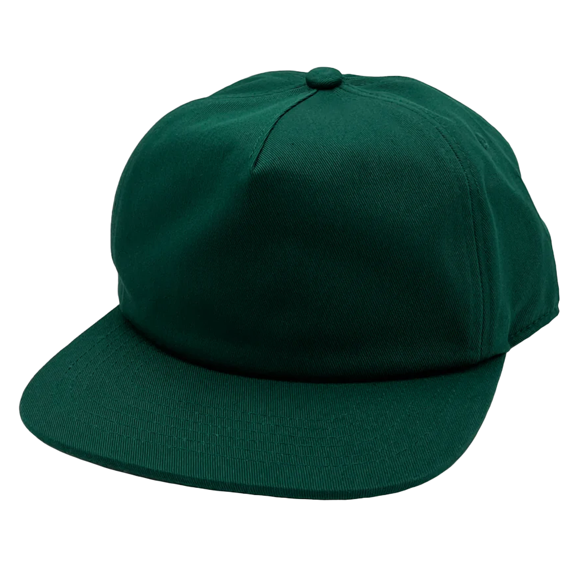 GNV-1040SB - 5 Panels Mid Profile Flat Bill Hunter Green One Size 5 PANELS 5 PANELS - UNSTRUCTURED COTTON FLAT mid profile nissi caps SNAPBACK UNISEX UNSTRUCTURED